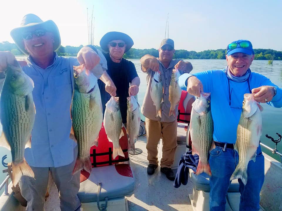 Lake Lewisville Fishing Guide-Wes Campbell-Striper Fishing